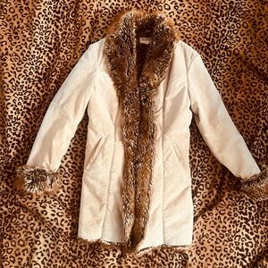 Vintage Wilsons Leather Suede Penny Lane style Jacket with Faux Fur lining